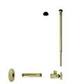 Westbrass Supply Kit, 1/2" IPS x 3/8" OD x 12" Corrugated in Polished Brass D103K12-01